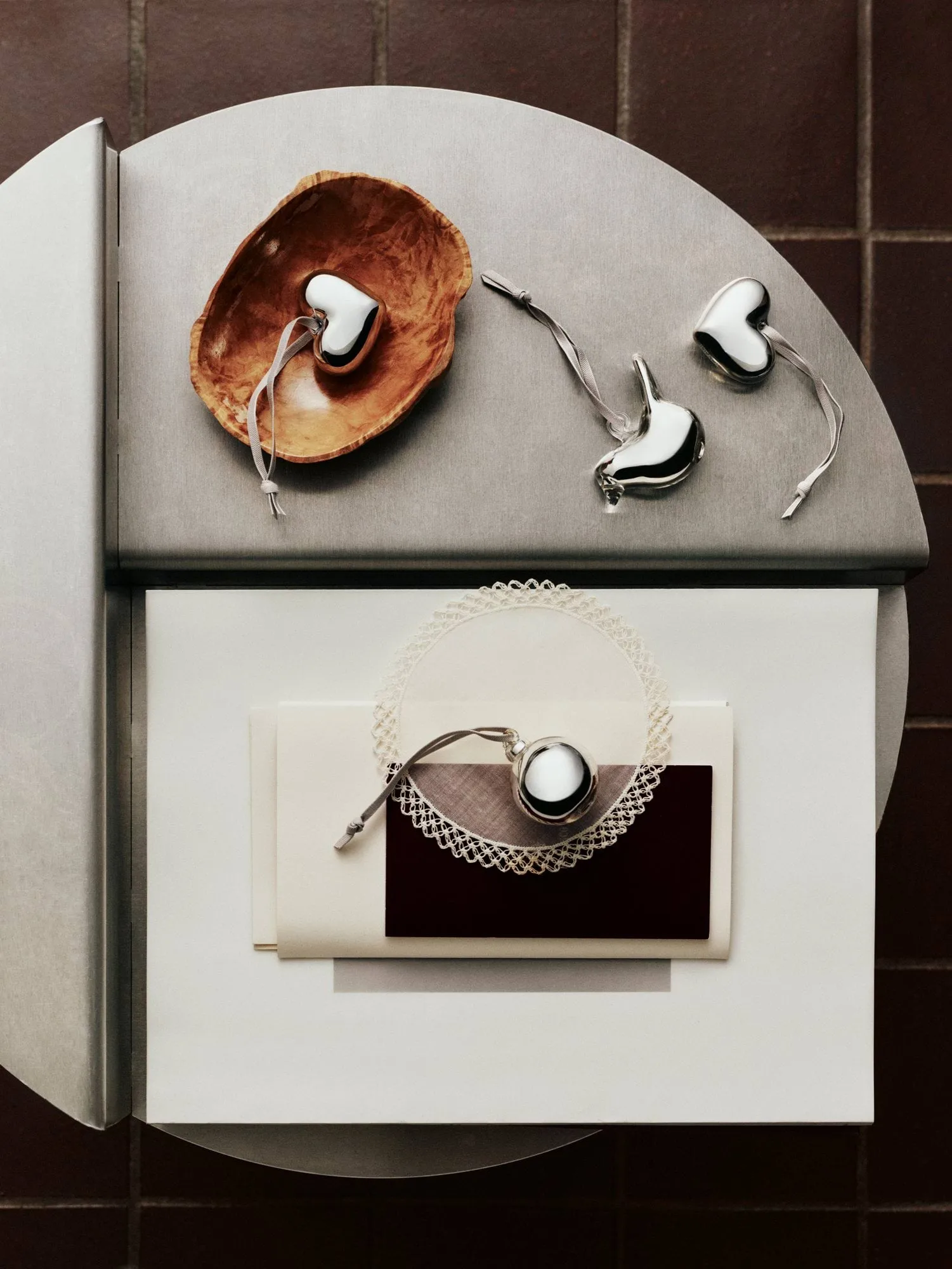 Pássaro em vidro Iittala, Espelho, mini, conjunto de 3 peças Iittala