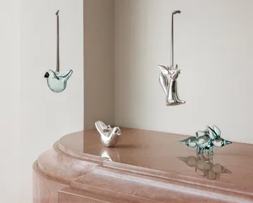 Pássaro em vidro Iittala - Espelho, mini, conjunto de 3 peças - Iittala