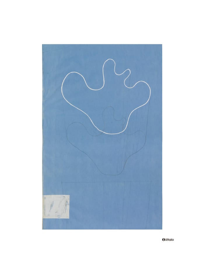 Póster azul Aalto art Sketch - 50x70 cm - Iittala