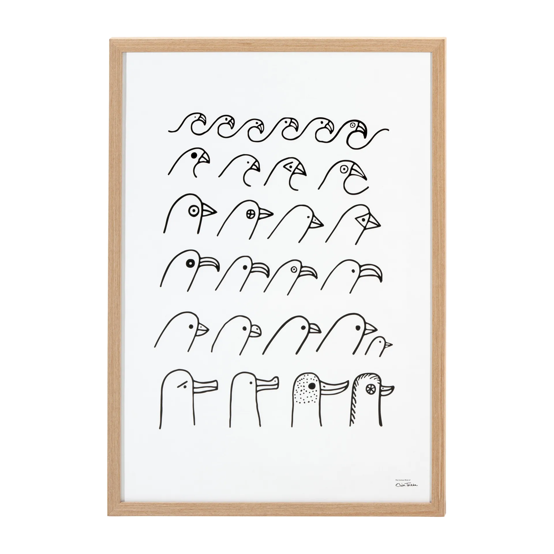 Póster Oiva Toikka Bird house , 50x70 cm Iittala