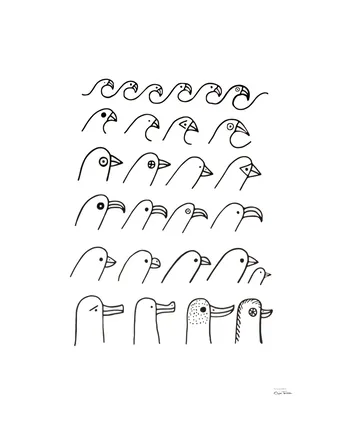 Póster Oiva Toikka Bird house  - 50x70 cm - Iittala