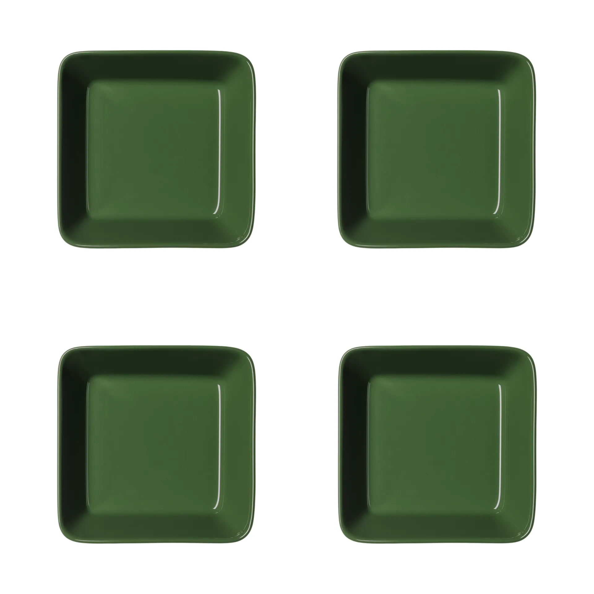 Prato quadrado Teema, Verde floresta, 12x12 cm 4 unidades Iittala