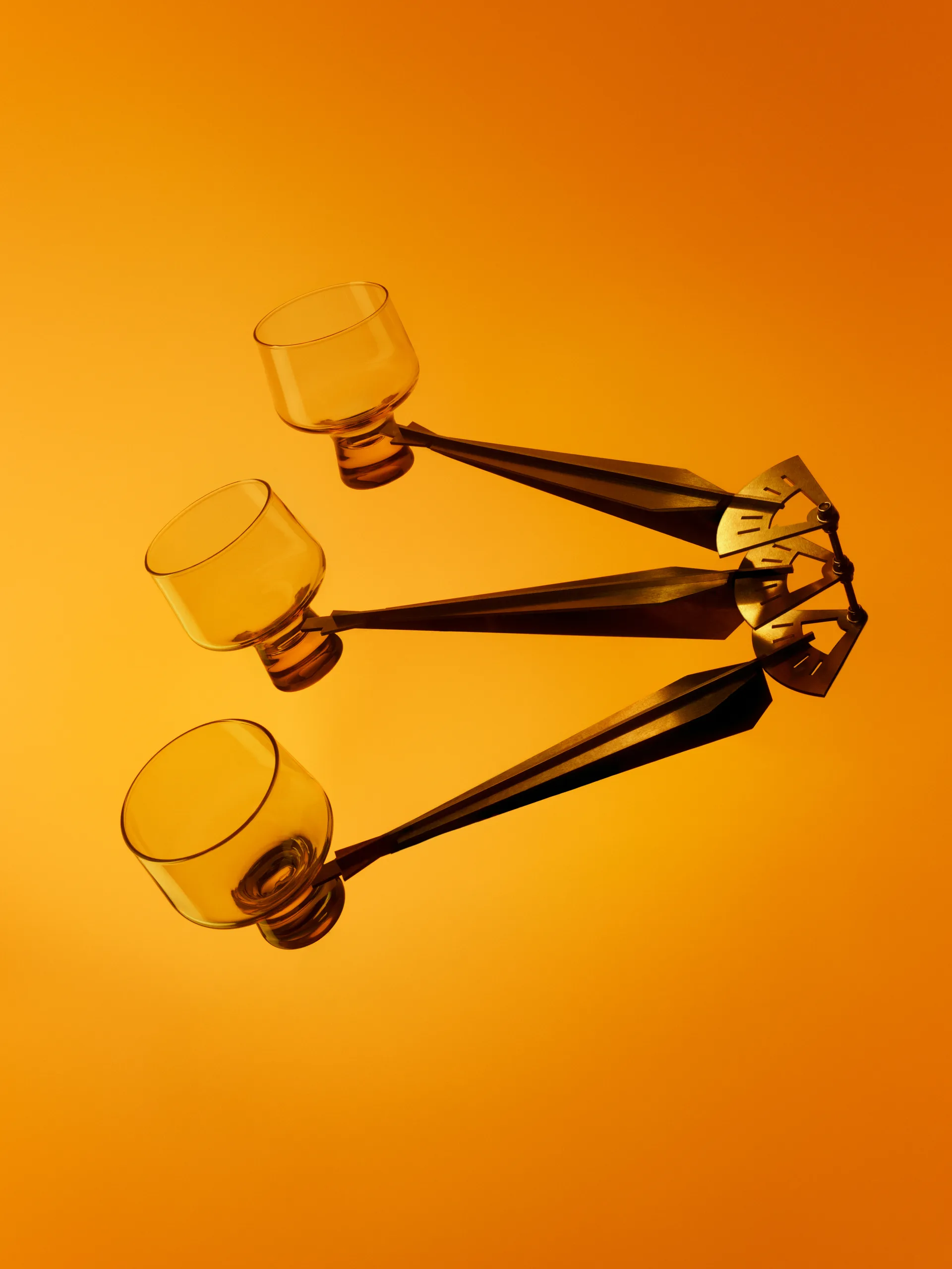 Solare copo com pé 29 cl 2 unidades, Amarelo fogo Iittala