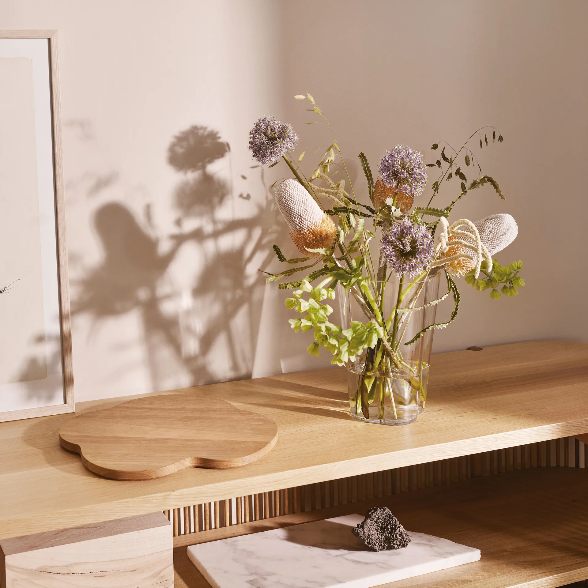 Tabuleiro Alvar Aalto 39x40 cm, carvalho Iittala