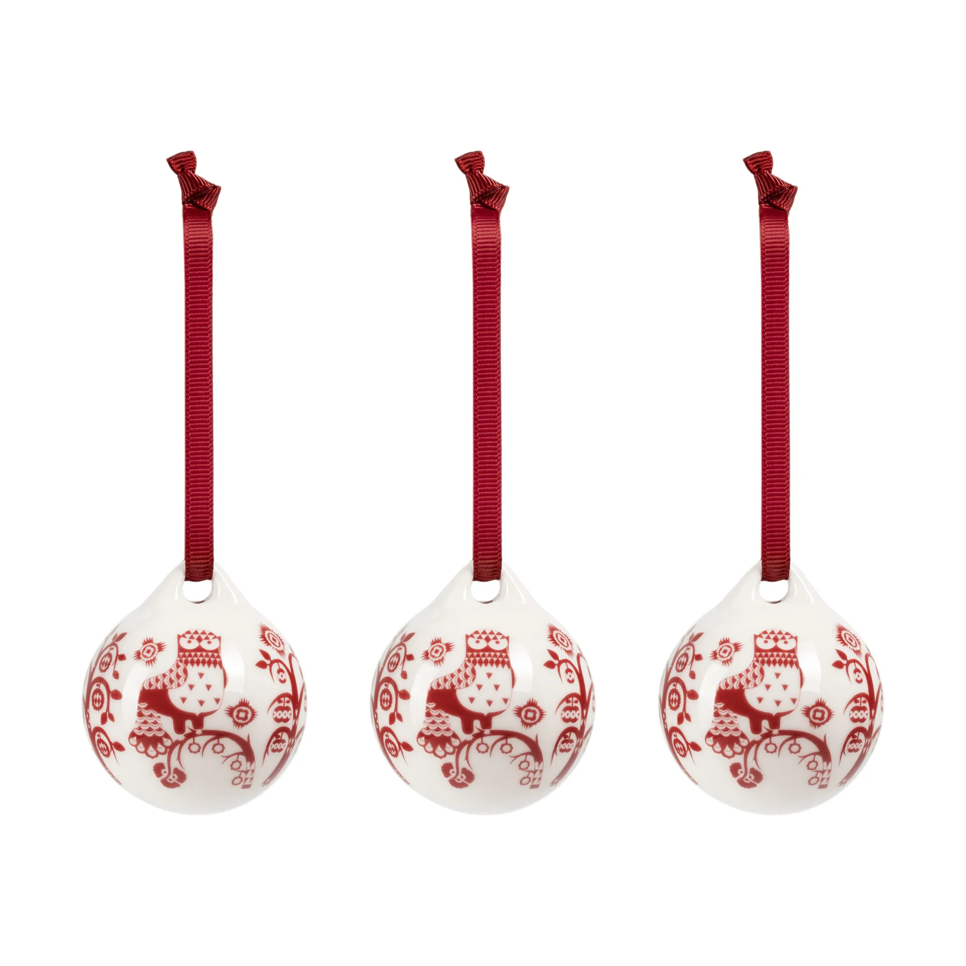 Taika decoração, Granada vermelha, 5 cm, conjunto de 3 peças Iittala