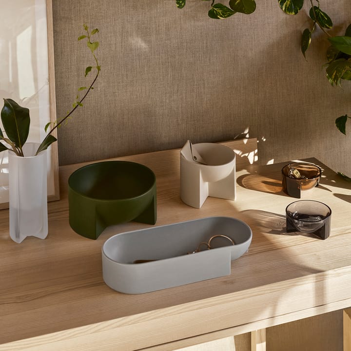 Tigela de cerâmica Kuru 12x24 cm, verde musgo Iittala