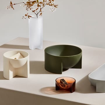 Tigela de cerâmica Kuru 12x24 cm - verde musgo - Iittala