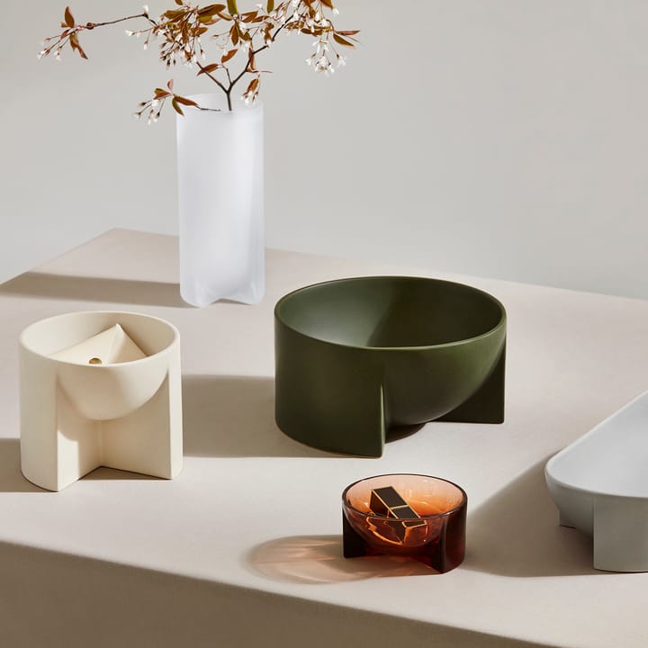 Tigela de cerâmica Kuru 12x24 cm, verde musgo Iittala