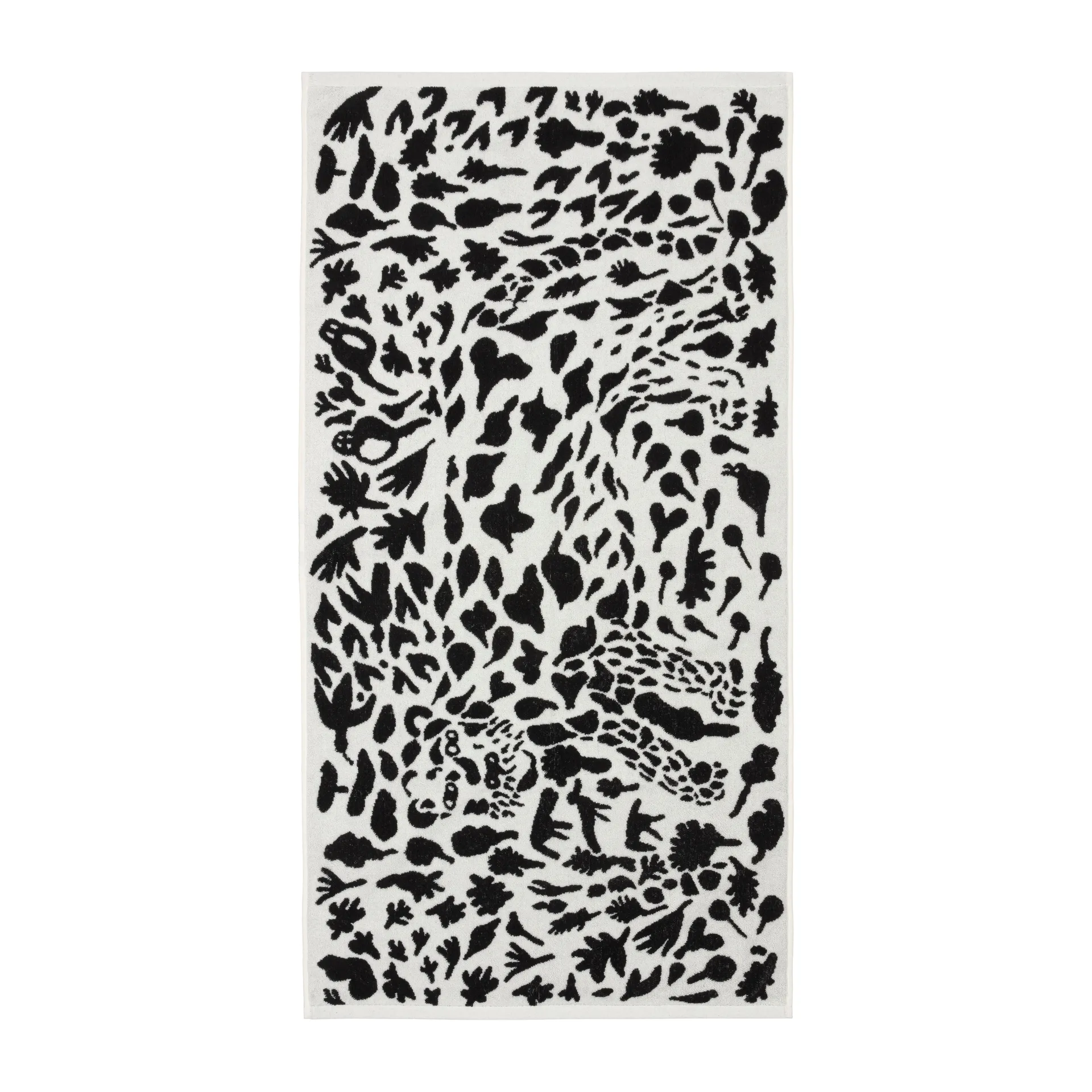 Toalha de banho Oiva Toikka Cheetah 50x70 cm, Preto-branco Iittala