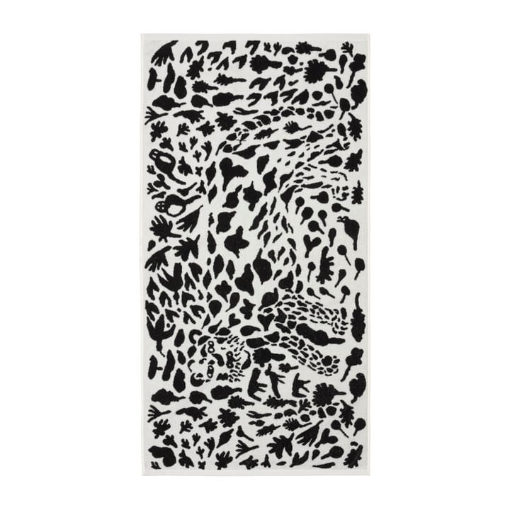 Toalha de banho Oiva Toikka Cheetah 50x70 cm - Preto-branco - Iittala