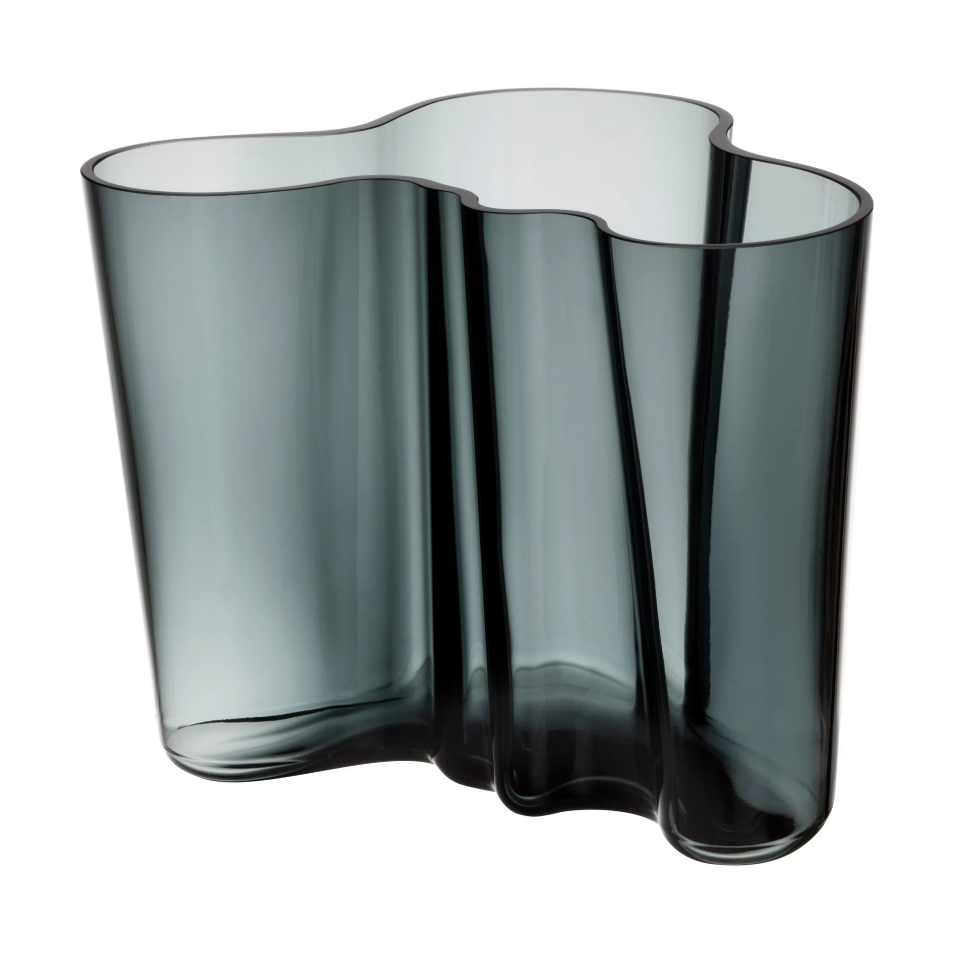 Vaso Alvar Aalto cinza escuro, 160 mm Iittala