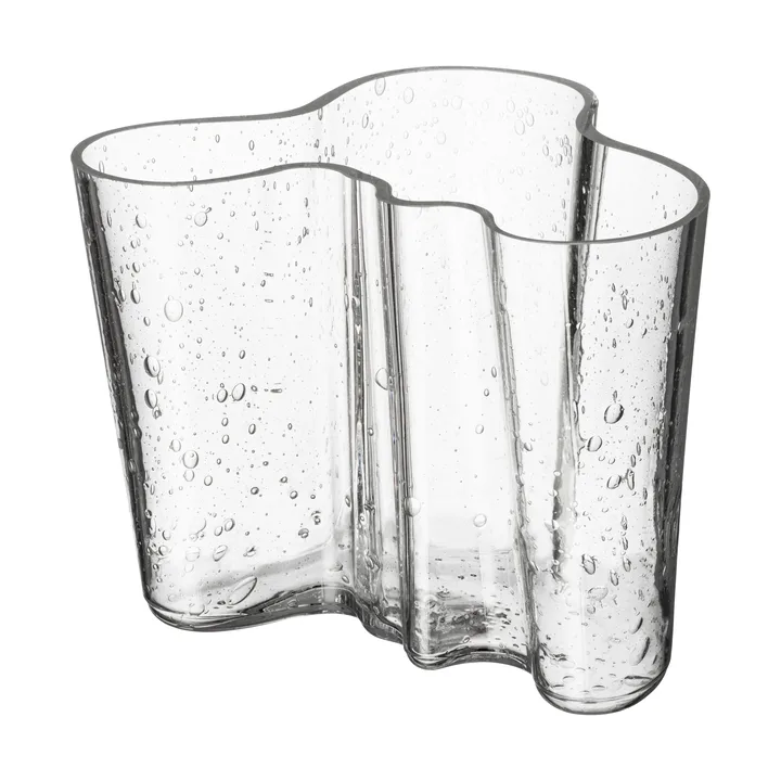 Vaso Alvar Aalto edição de aniversário 120 mm - Copo de borbulhas transparente - Iittala