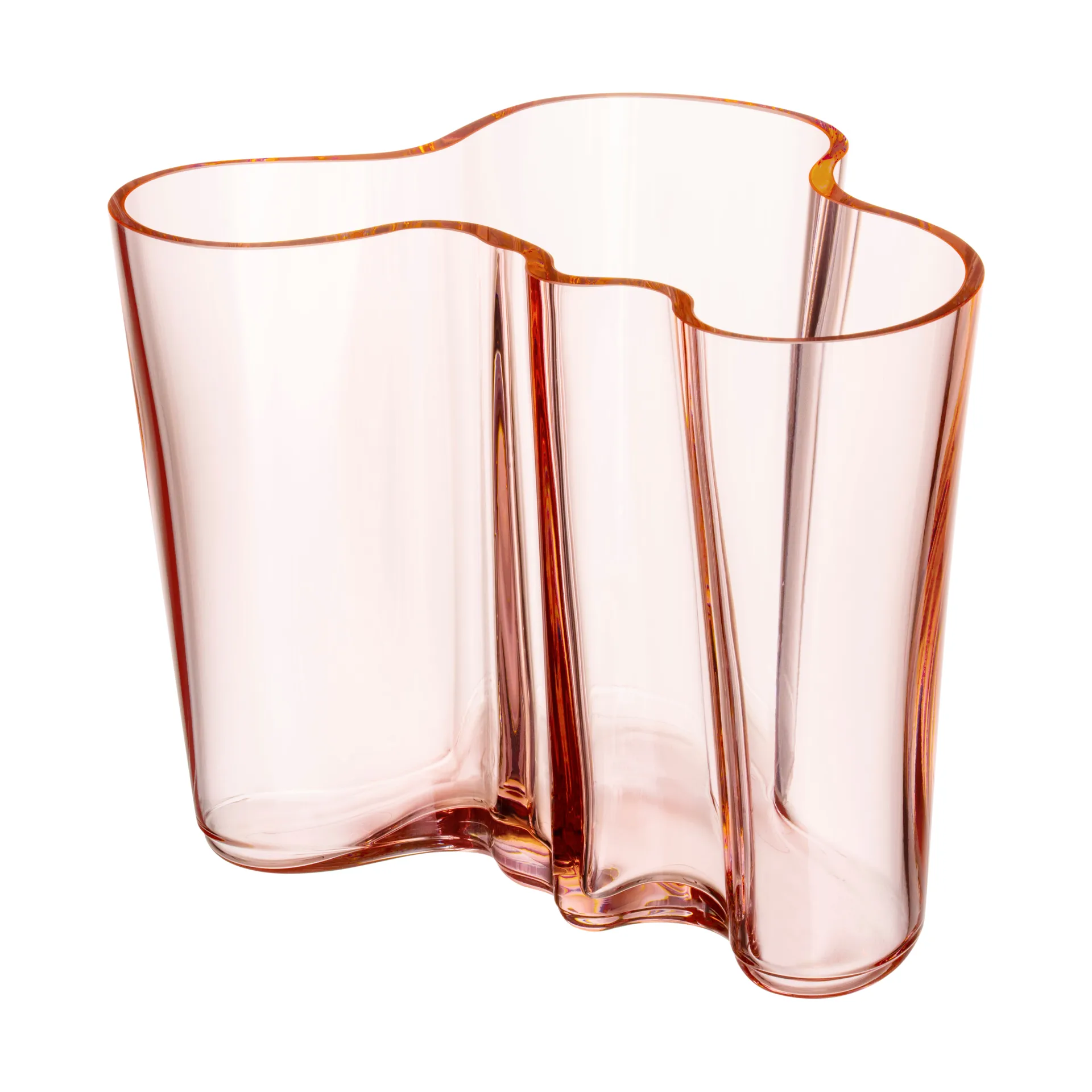 Vaso Alvar Aalto rosa salmão, 160 mm Iittala