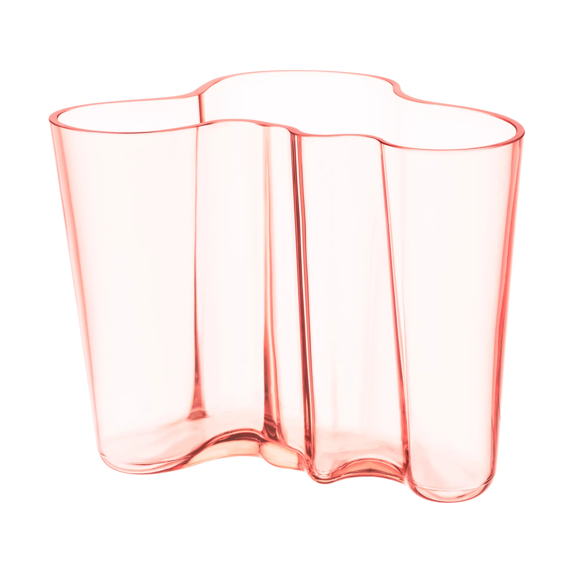 Vaso Alvar Aalto rosa salmão, 160 mm Iittala