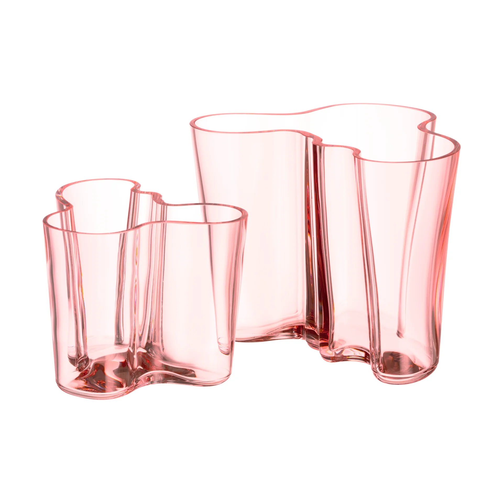Vaso Alvar Aalto rosa salmão, 160 mm Iittala