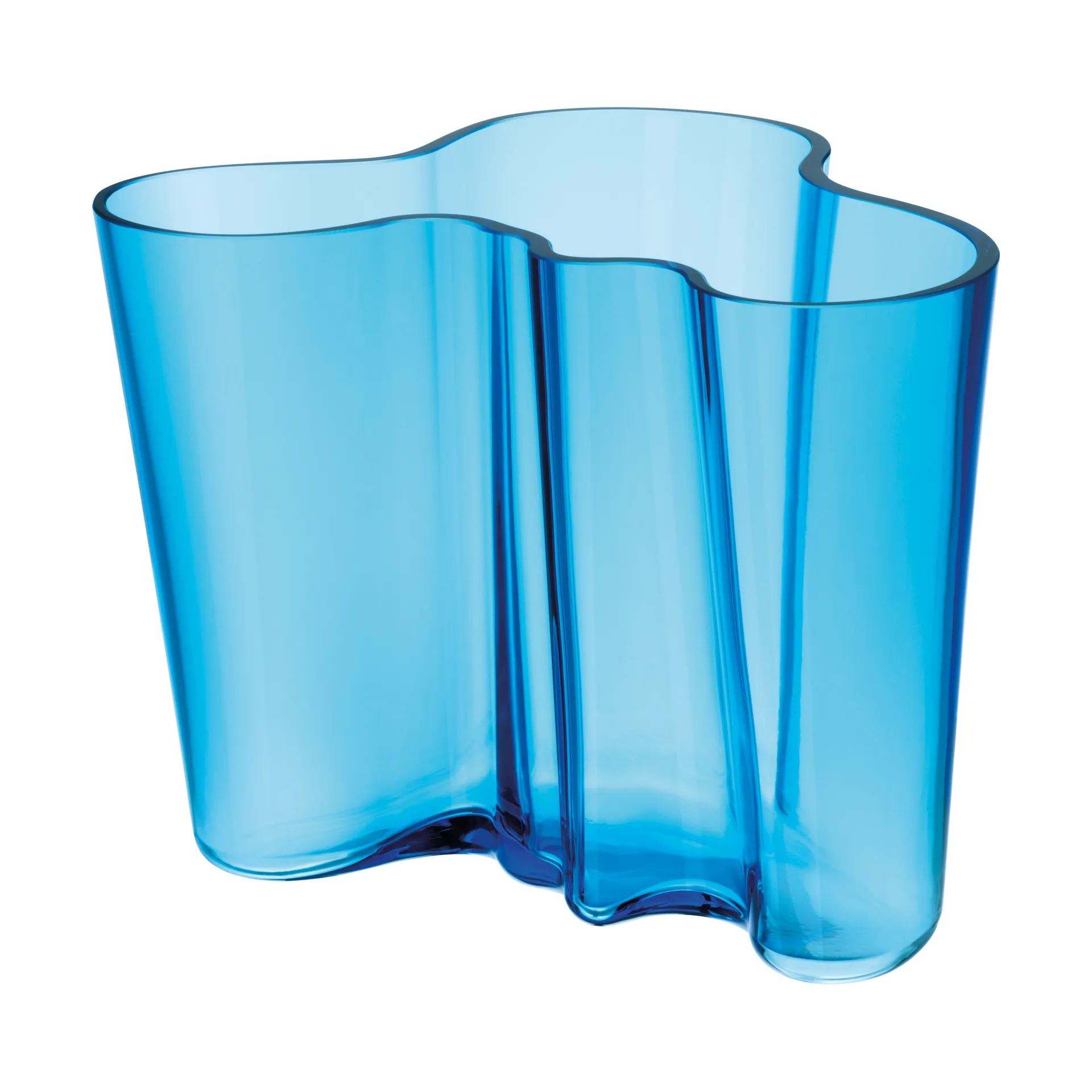 Vaso Alvar Aalto turquesa, 160 mm Iittala