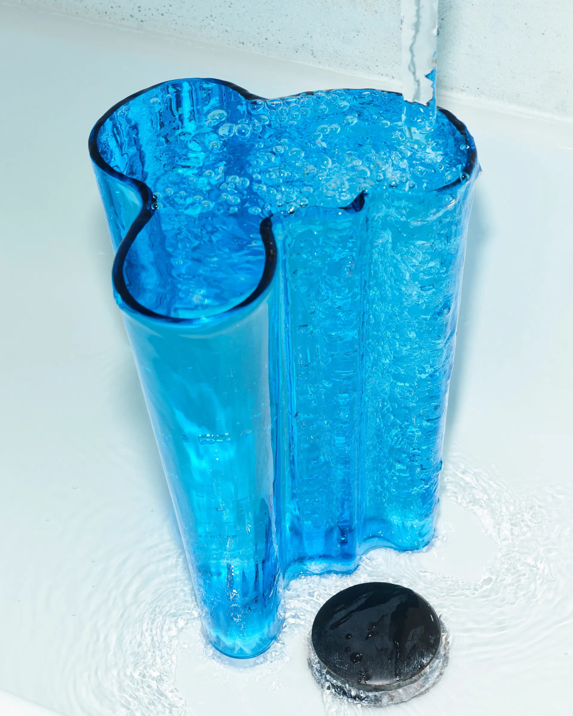 Vaso Alvar Aalto turquesa, 251 mm Iittala