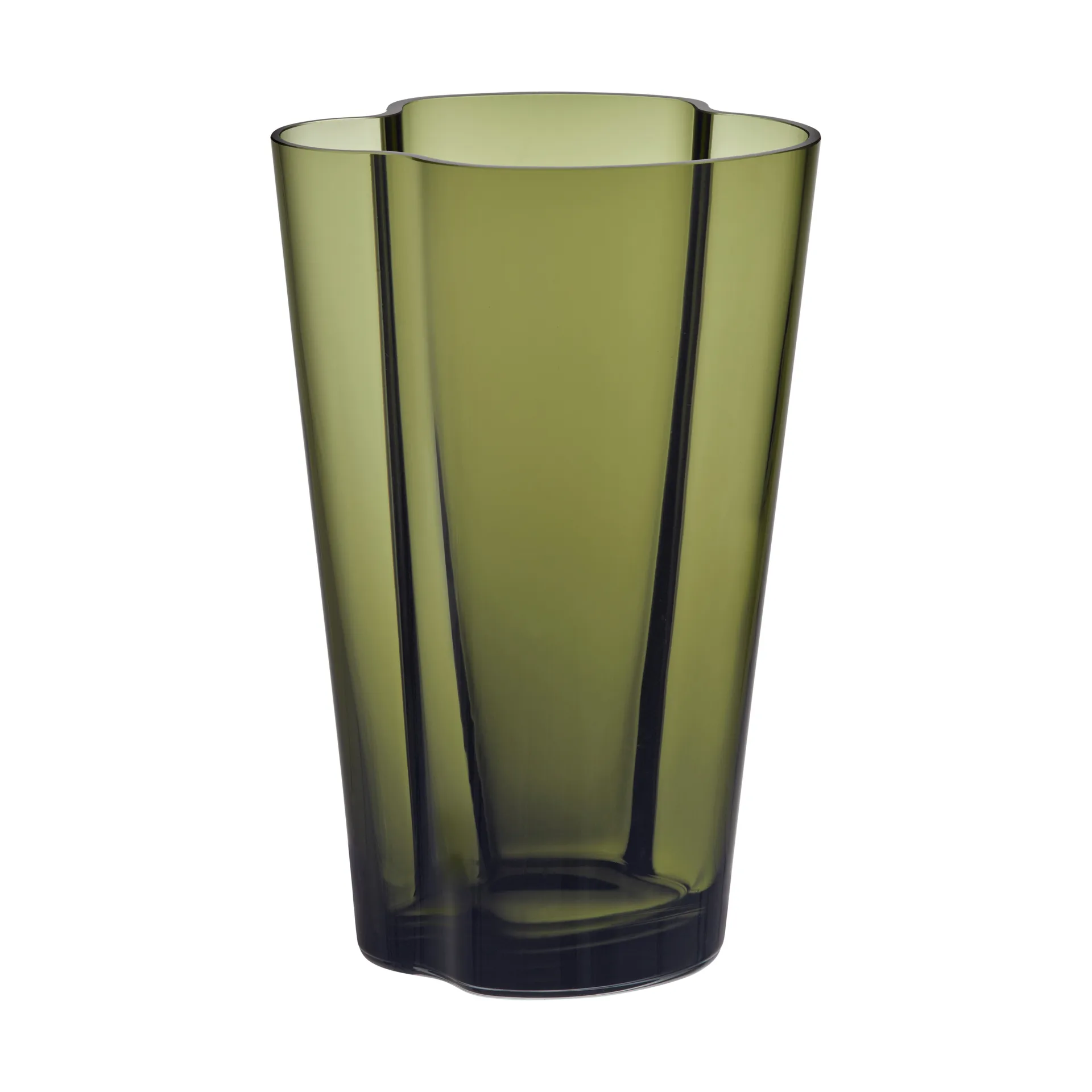 Vaso Alvar Aalto verde musgo, 220 mm Iittala