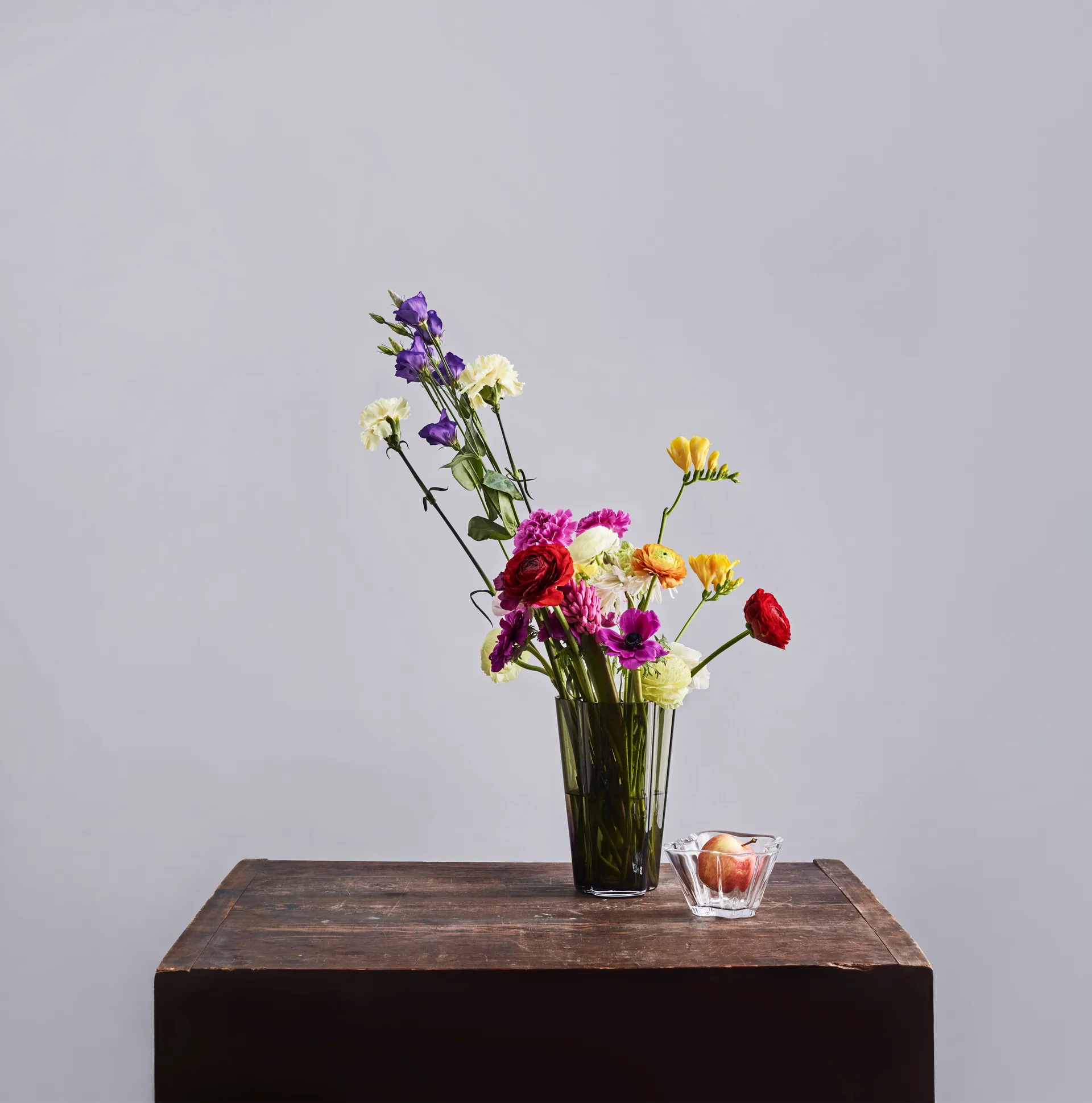 Vaso Alvar Aalto verde musgo, 220 mm Iittala