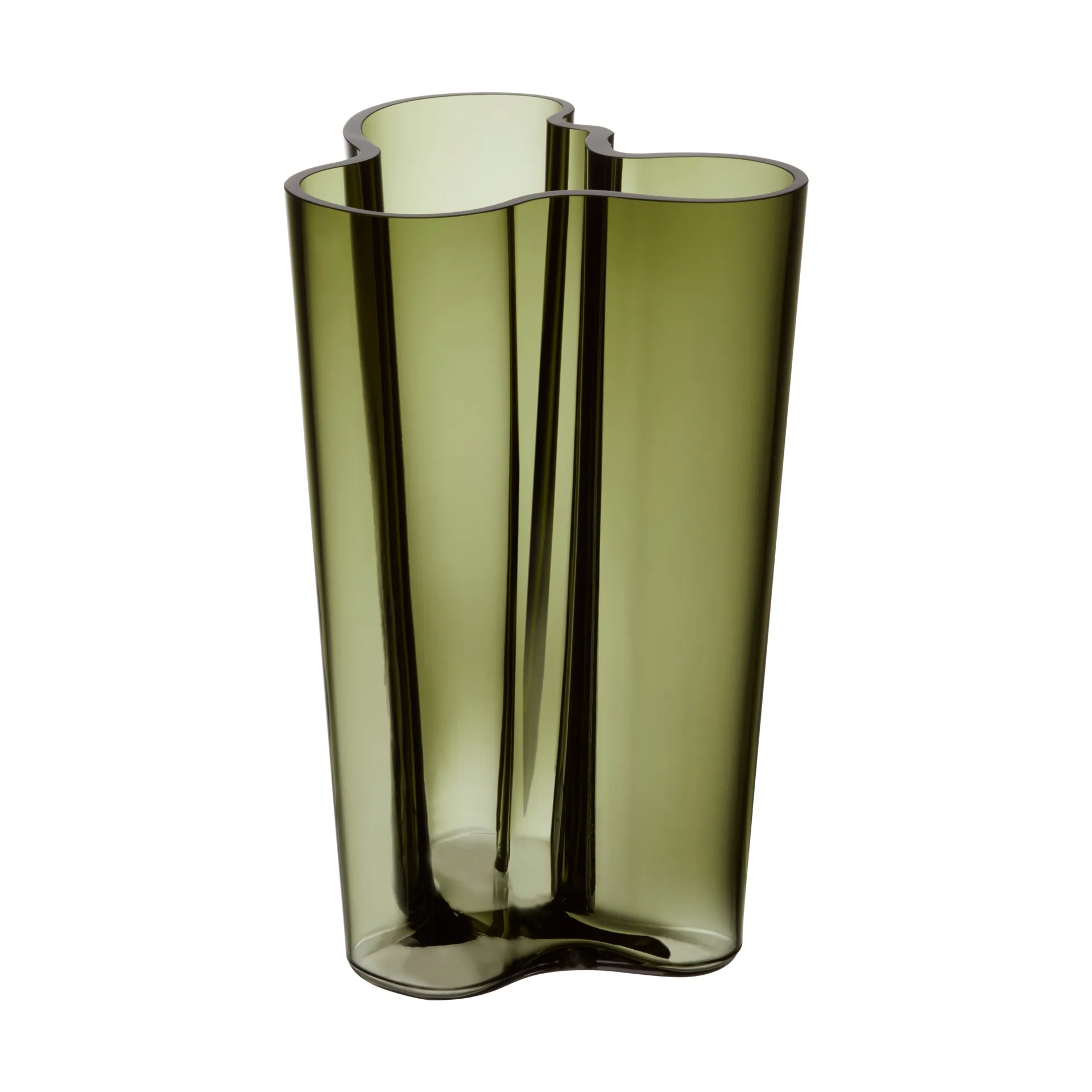 Vaso Alvar Aalto verde musgo, 251 mm Iittala