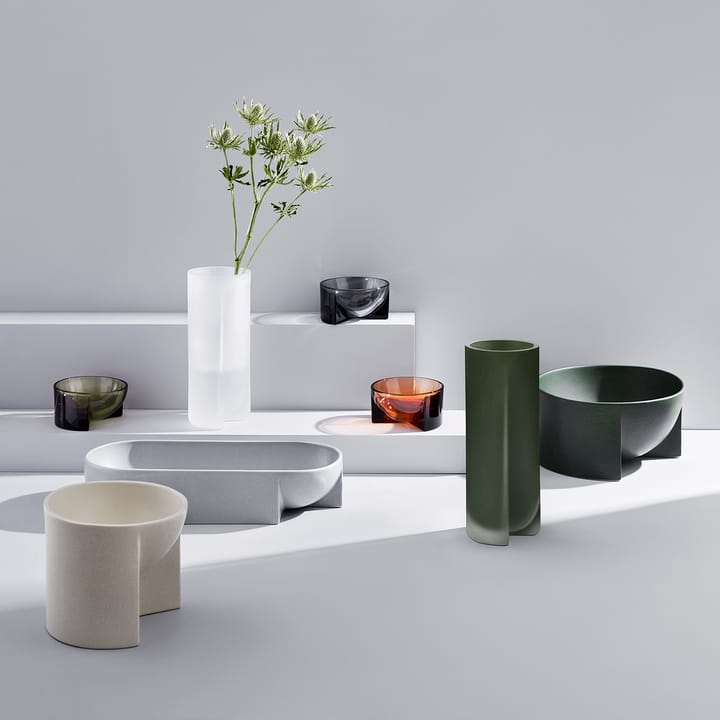 Vaso Kuru 25,5 cm, verde musgo fosco Iittala
