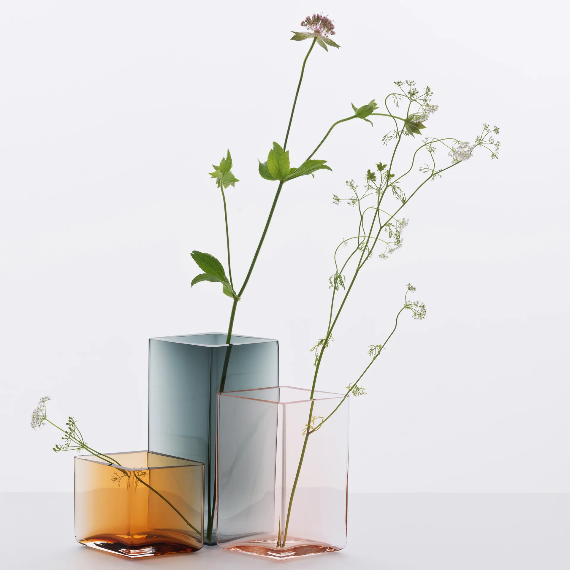 Vaso Ruutu 11,5x18 cm, cinza Iittala