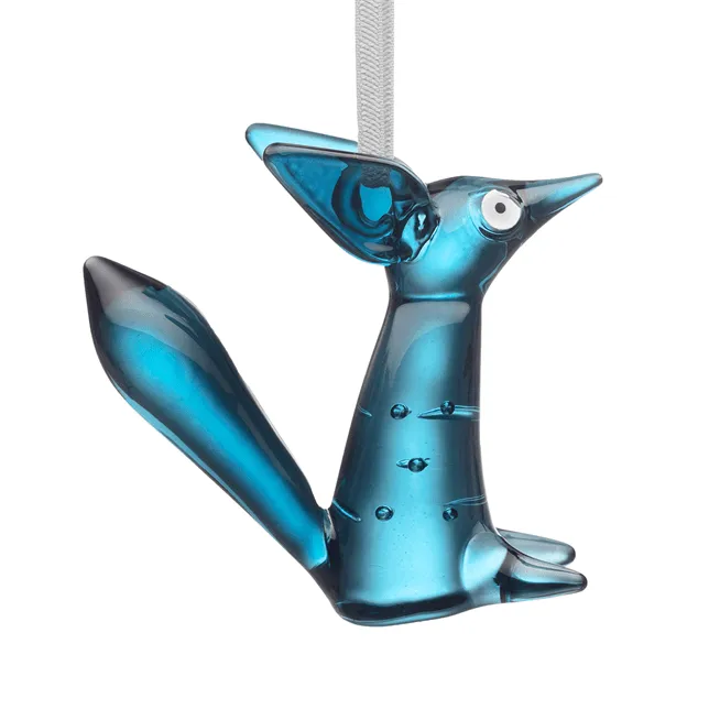 Vulpes decoração em vidro 8 cm, Azul aço Iittala