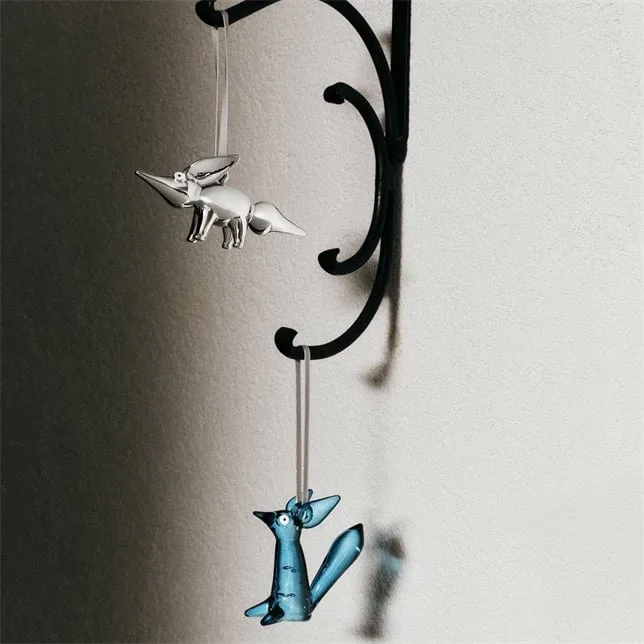 Vulpes decoração em vidro 8 cm, Azul aço Iittala
