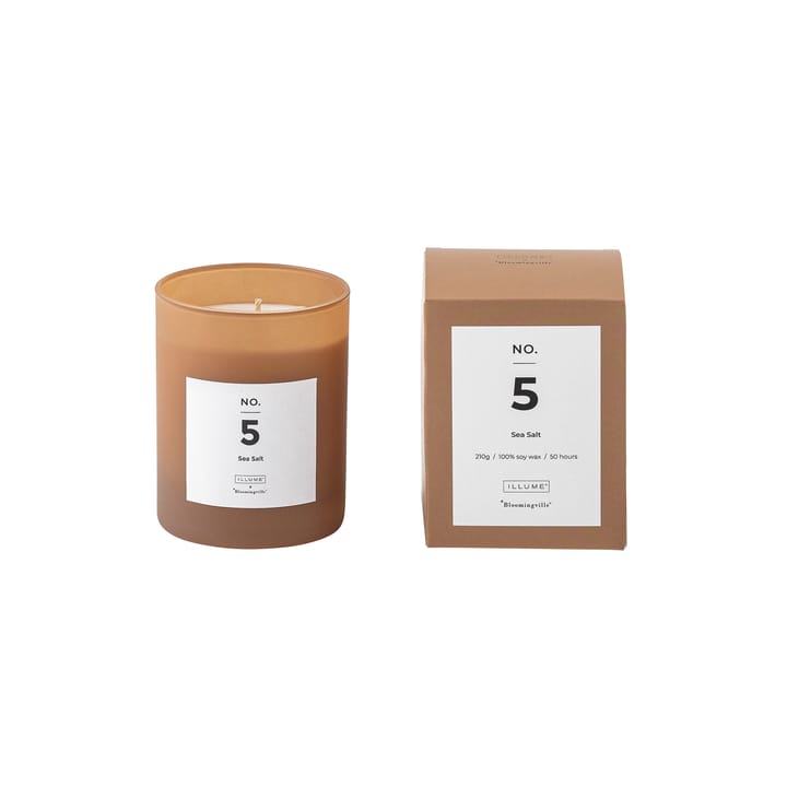 Vela perfumada NO. 5 Sea Salt - 200 g + caixa presente - Illume x Bloomingville