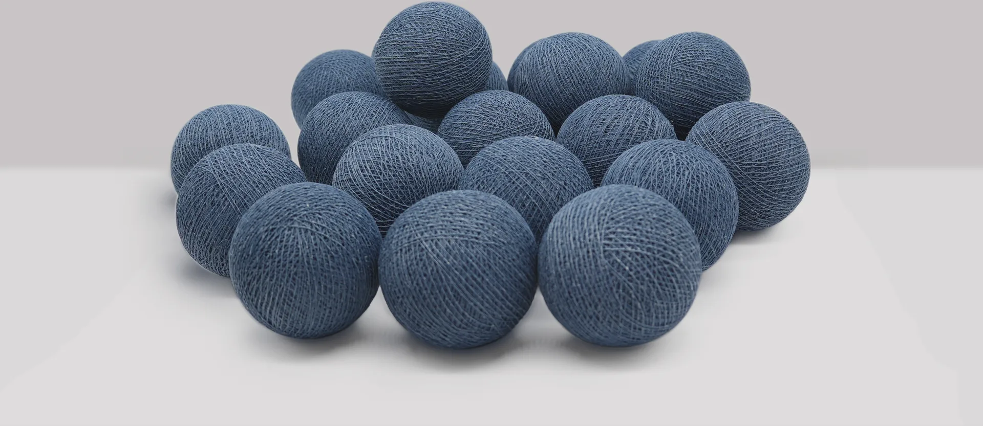 Irislights cordão de luzes, Azul vintage, 20 bolas Irislights