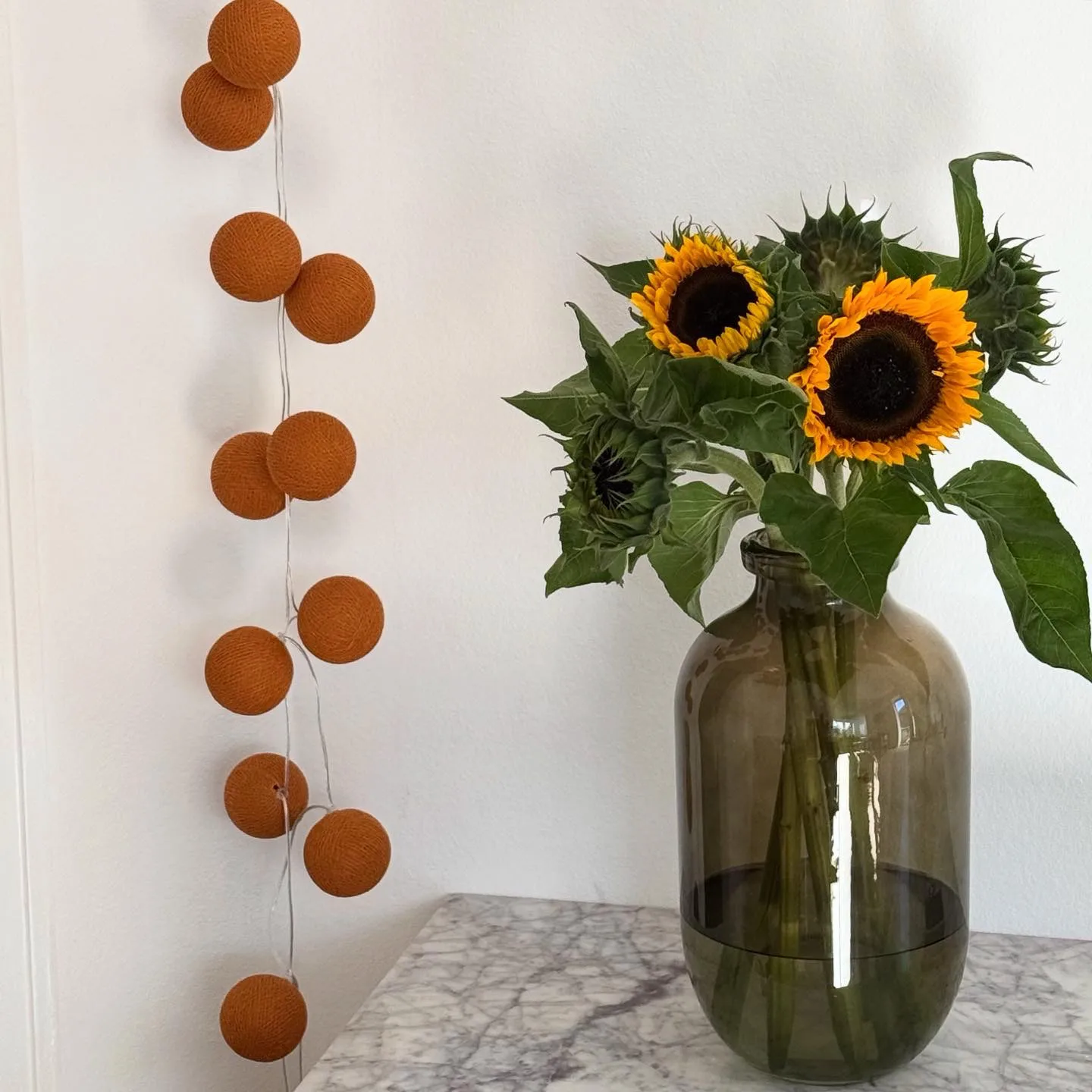 Irislights cordão de luzes, Terracota, 20 bolas Irislights