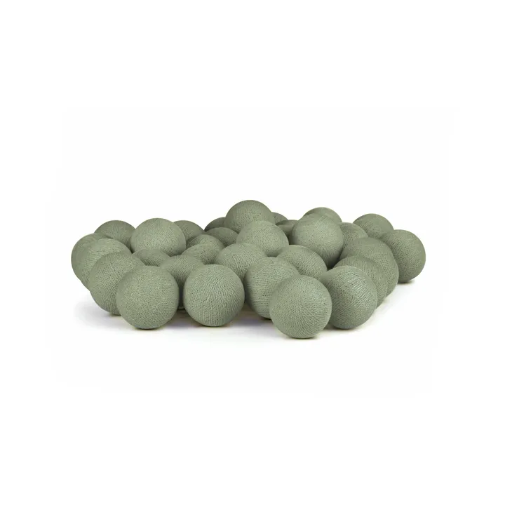 Irislights cordão de luzes - Verde sálvia, 35 bolas - Irislights