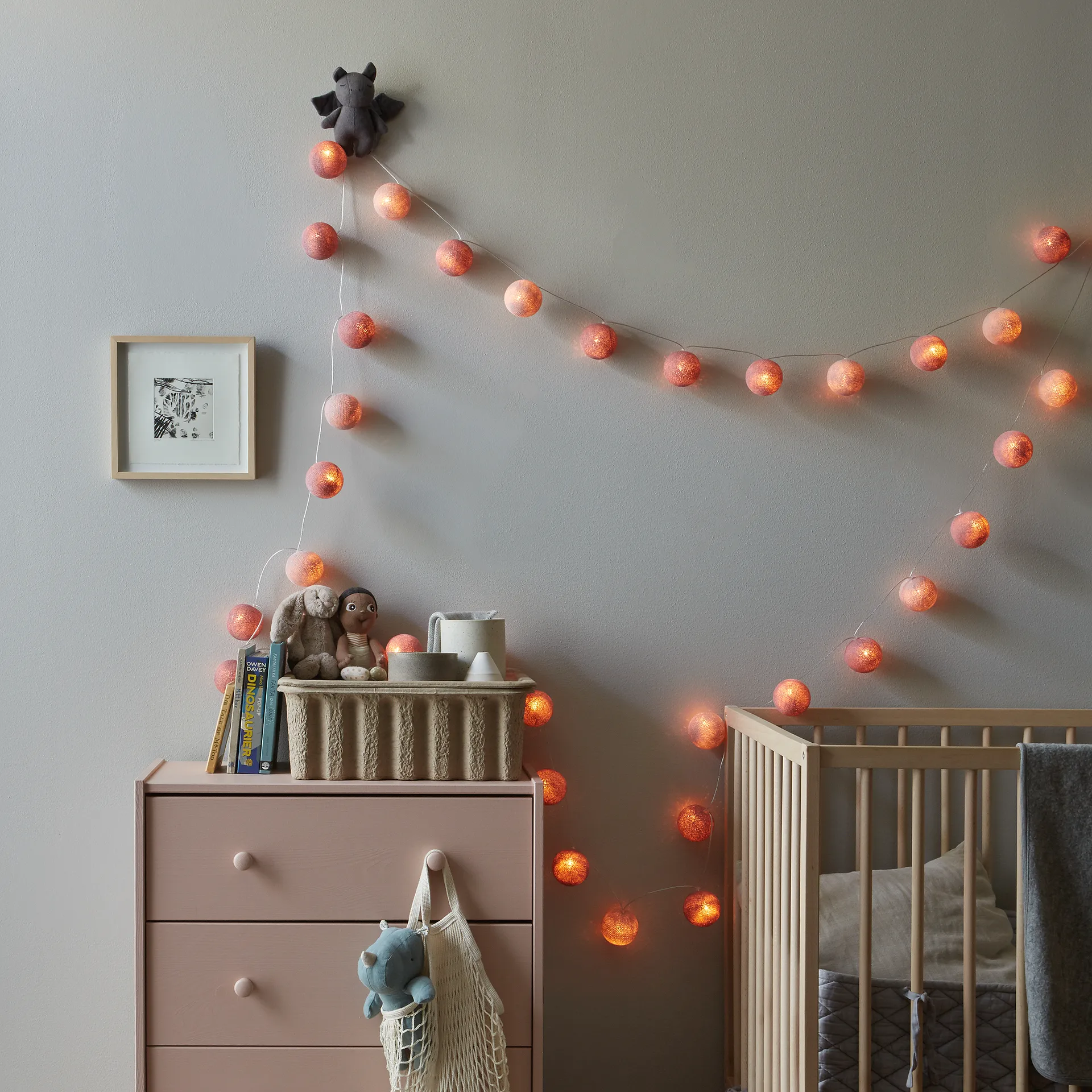 Luzes Irislights French rose, 35 bolas Irislights