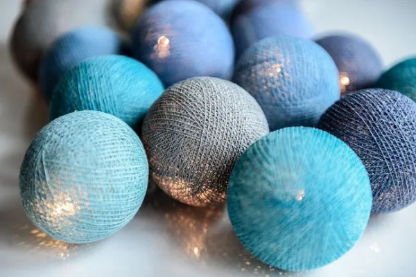 Oceans blue 20-velas 390 cm - Azul - Irislights