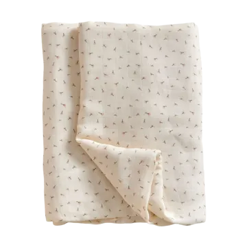 Manta de musselina Poppy 120x120 cm - Poppy in Bloom - Jack o Juno