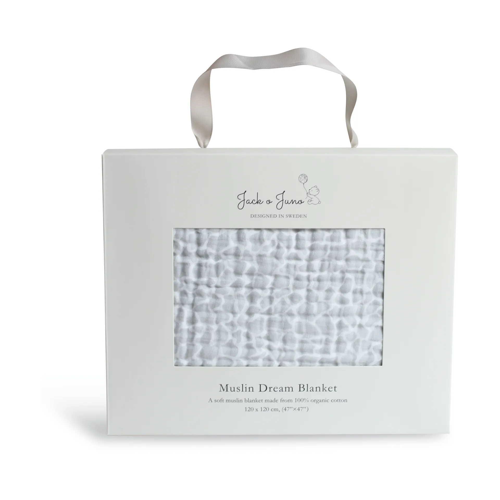 Manta Dream algodão grosso 120x120 cm, Giraffe Jack o Juno