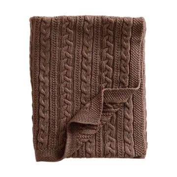 Manta para bebê tricotada em lã merino 80x100 cm - Cookie - Jack o Juno