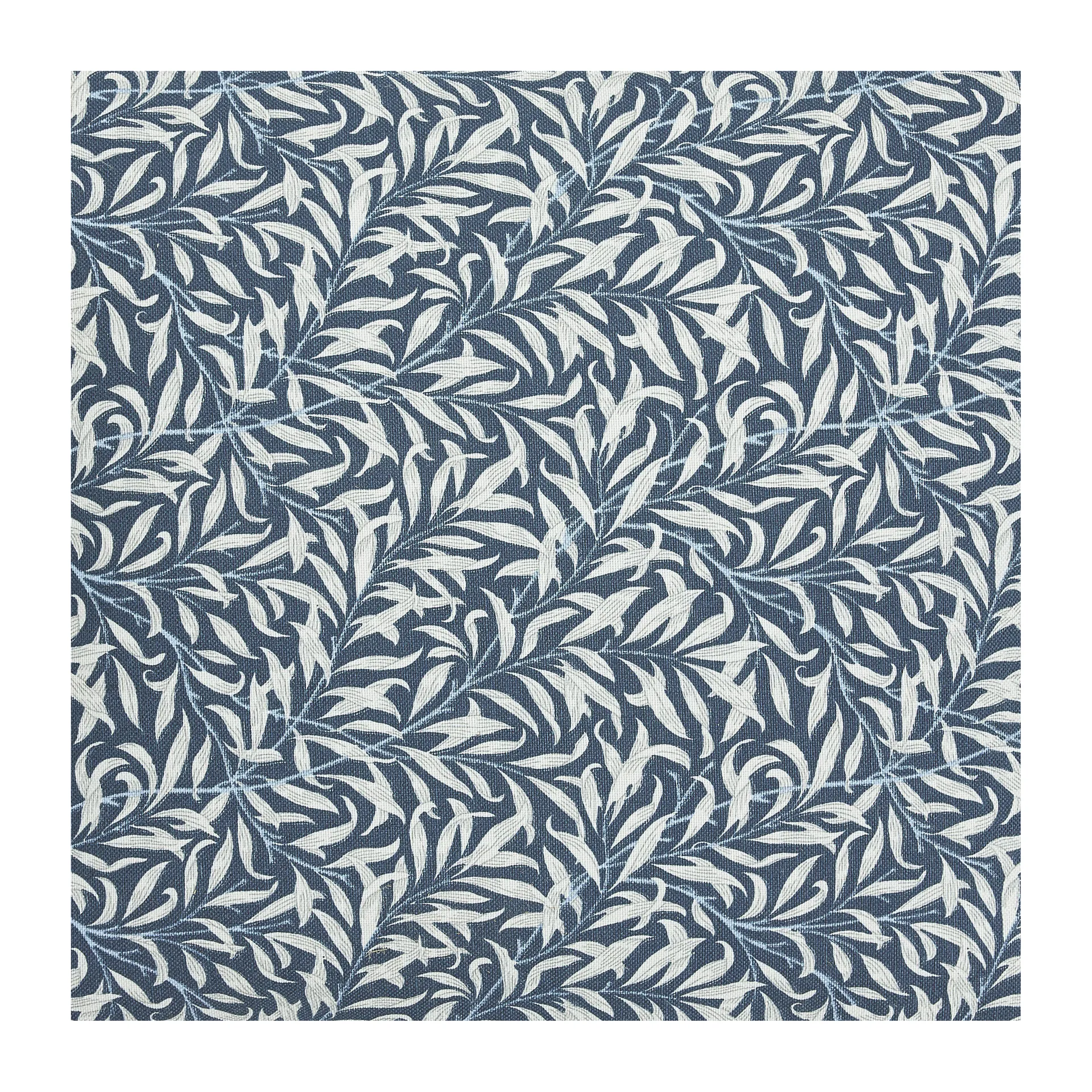 Tecido Ramas, Azul escuro-branco Jakobsdals