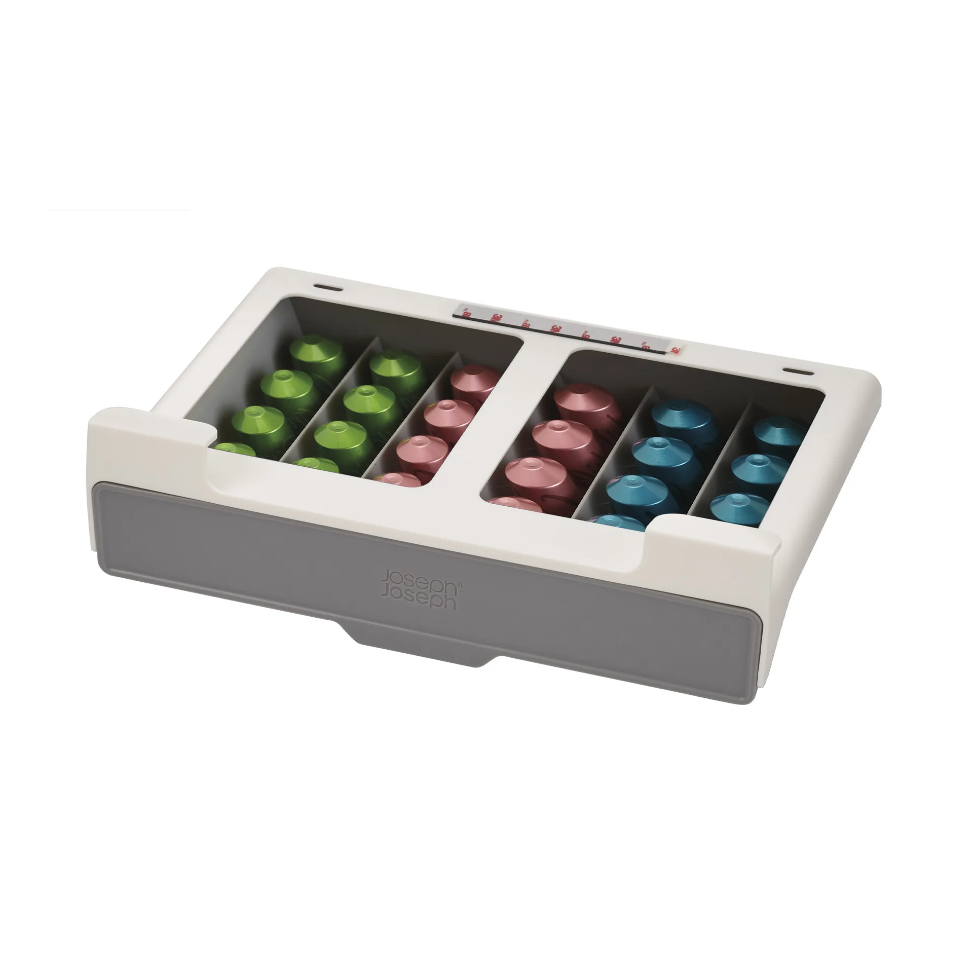 Cupboardstore Caixa organizadora para cápsulas de café, Cinza claro Joseph Joseph