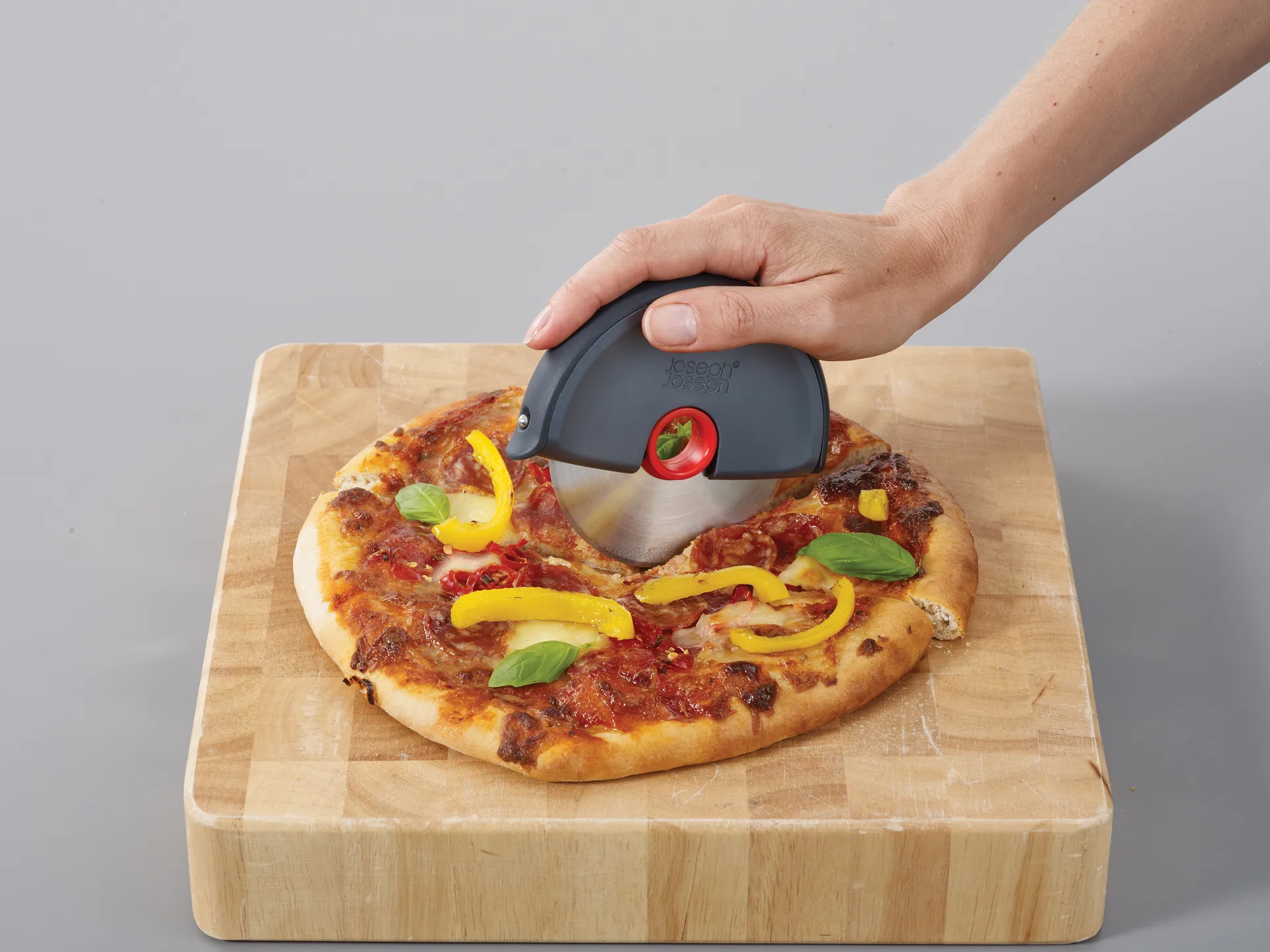 Disc easy clean Cortador de pizza 12,1 cm, Aço inoxidável Joseph Joseph
