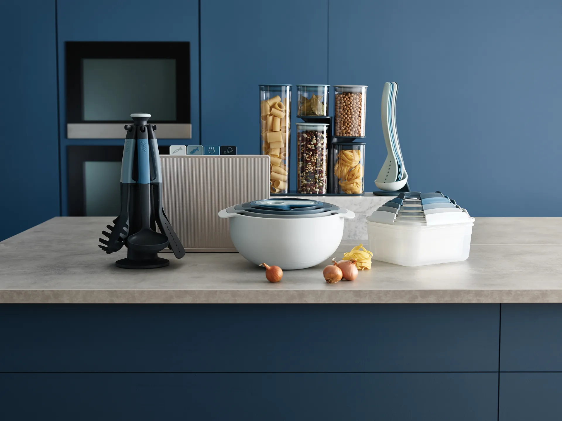 Elevate suporte rotativo 6 peças, Azul Joseph Joseph