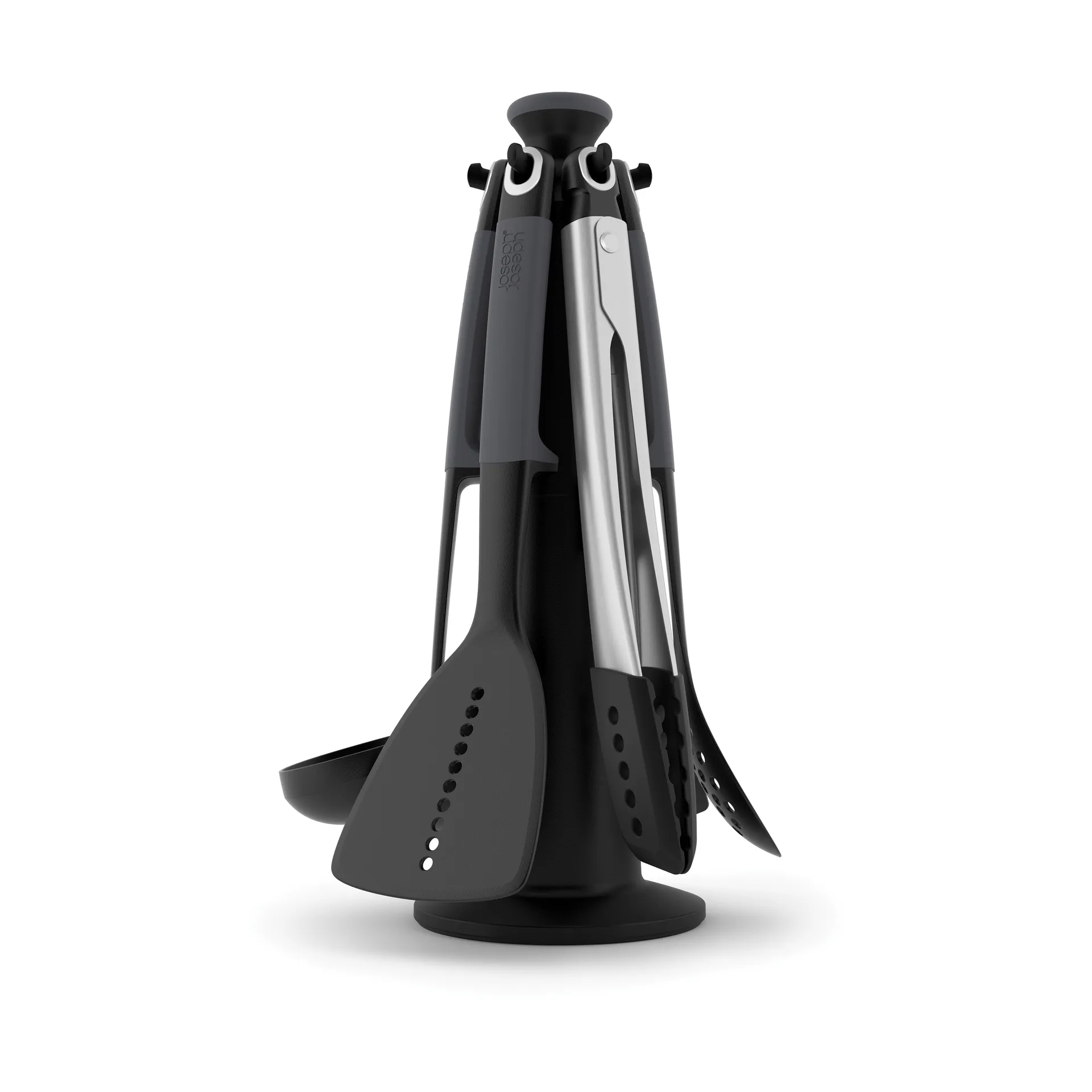 Elevate suporte rotativo com pinça de cozinha, 6 peças, Cinza Joseph Joseph