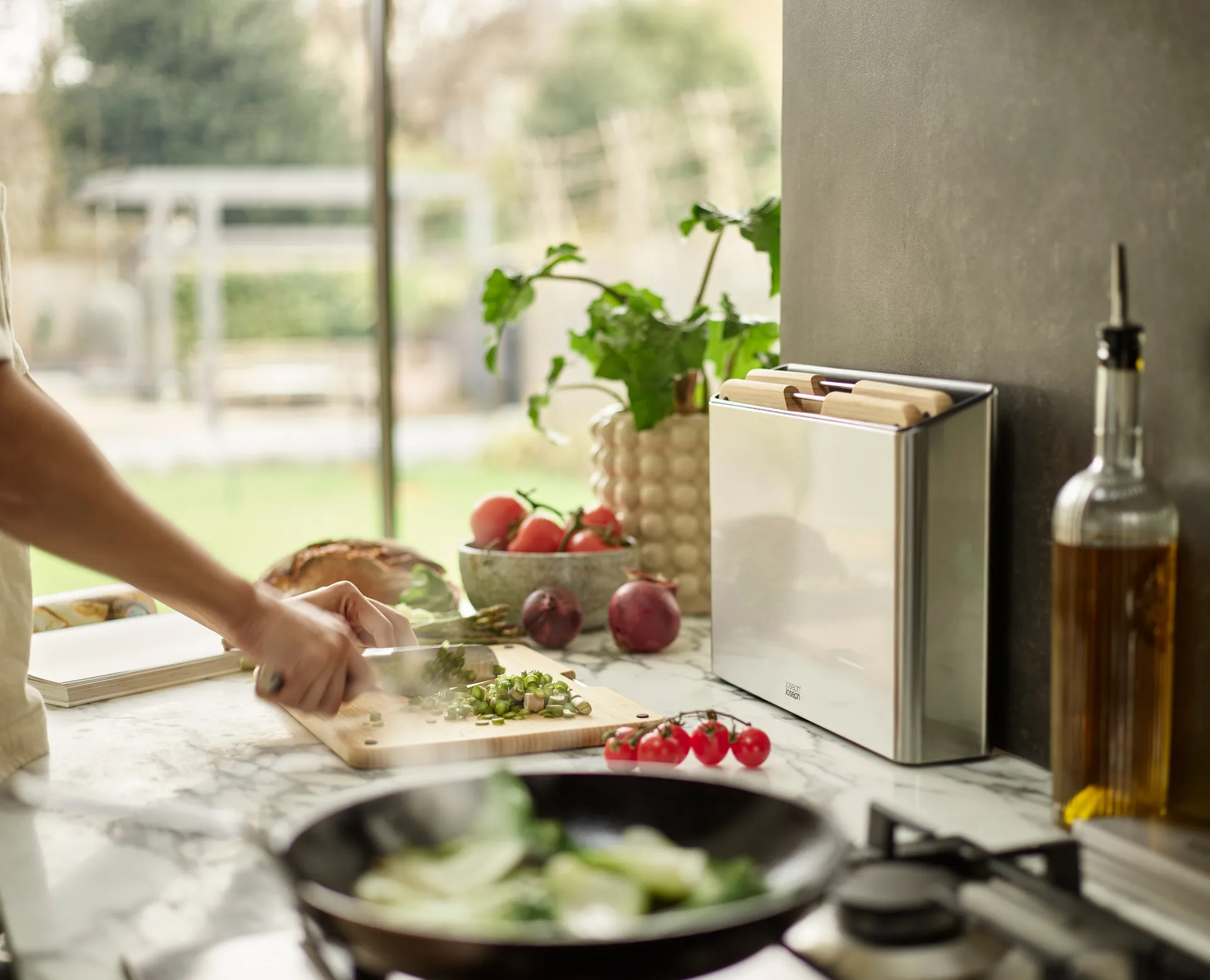 Folio steel Conj. tábuas de corte 3 peças, Bambu-aço Joseph Joseph