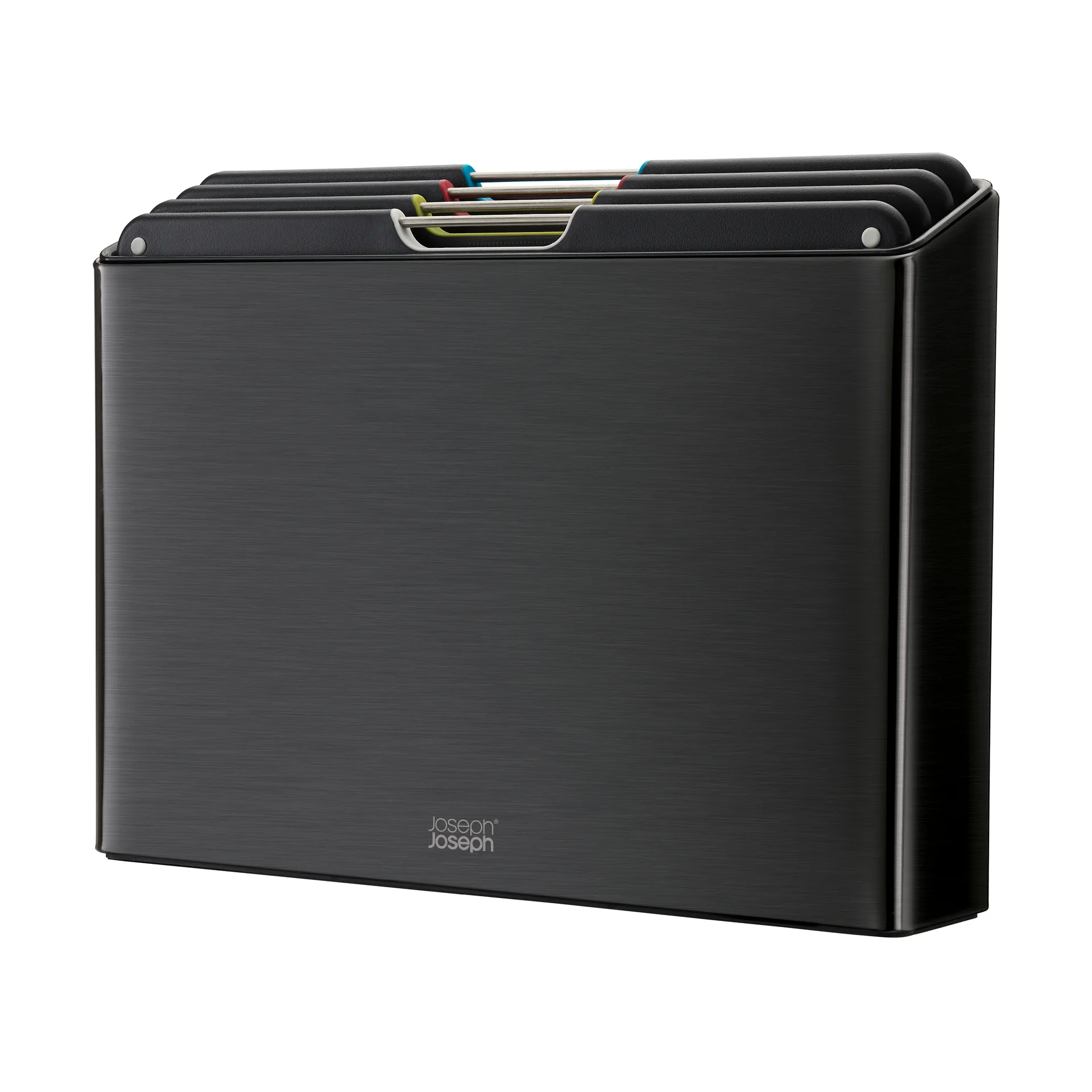 Folio steel Conj. tábuas de corte 4 peças, Preto Joseph Joseph
