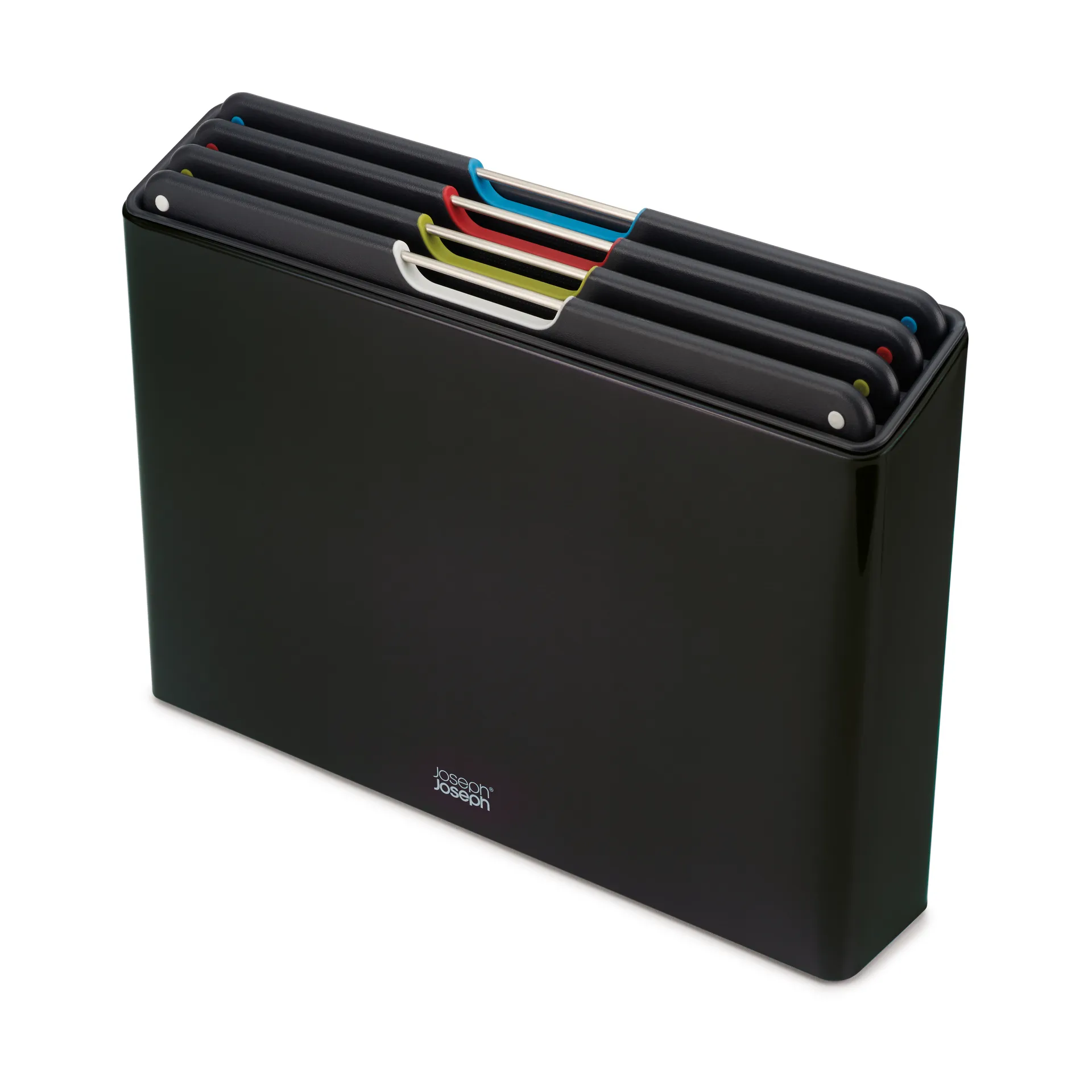 Folio steel Conj. tábuas de corte 4 peças, Preto Joseph Joseph