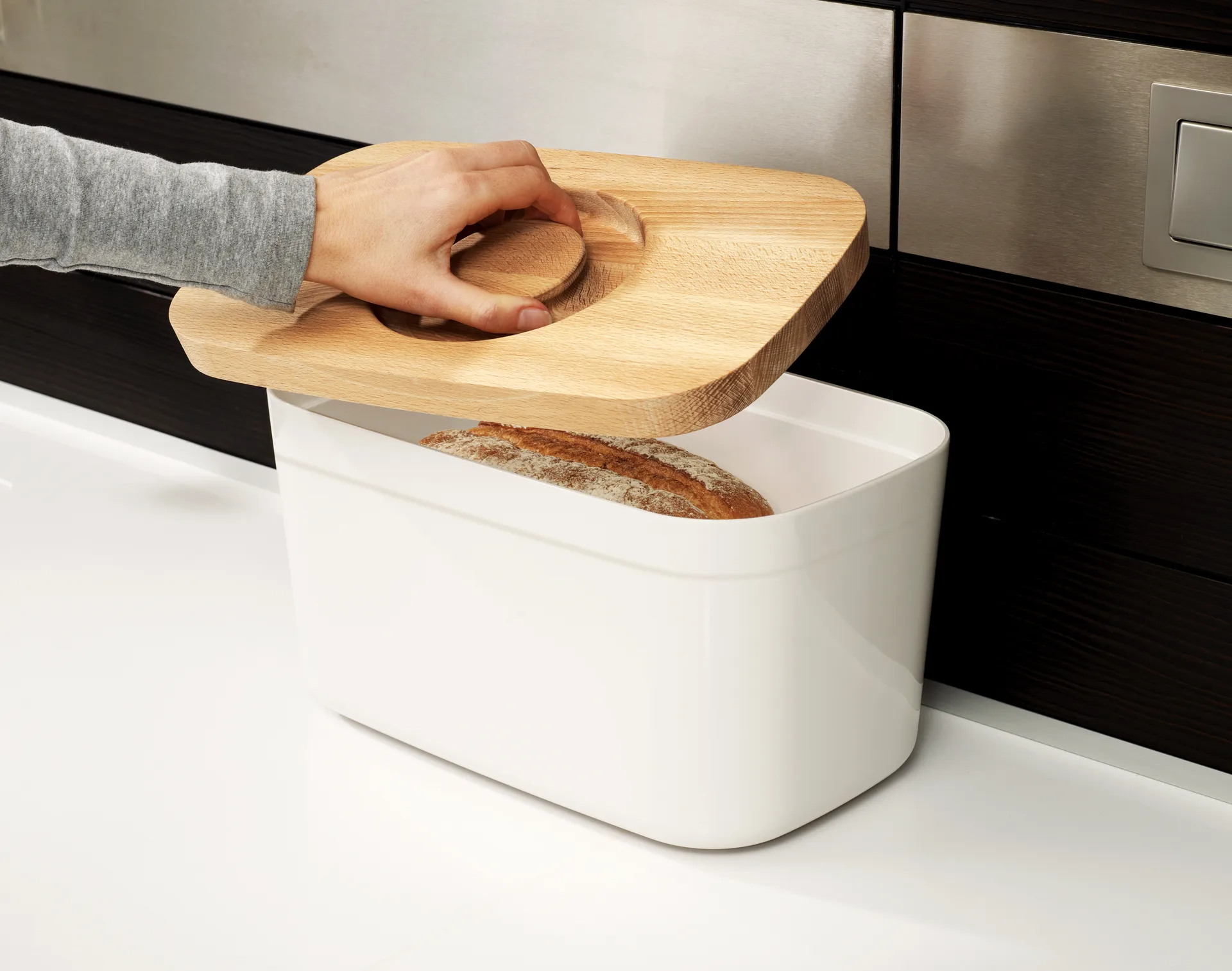 Joseph Joseph Cesto de Pão com Tábua de Corte, Branco Joseph Joseph