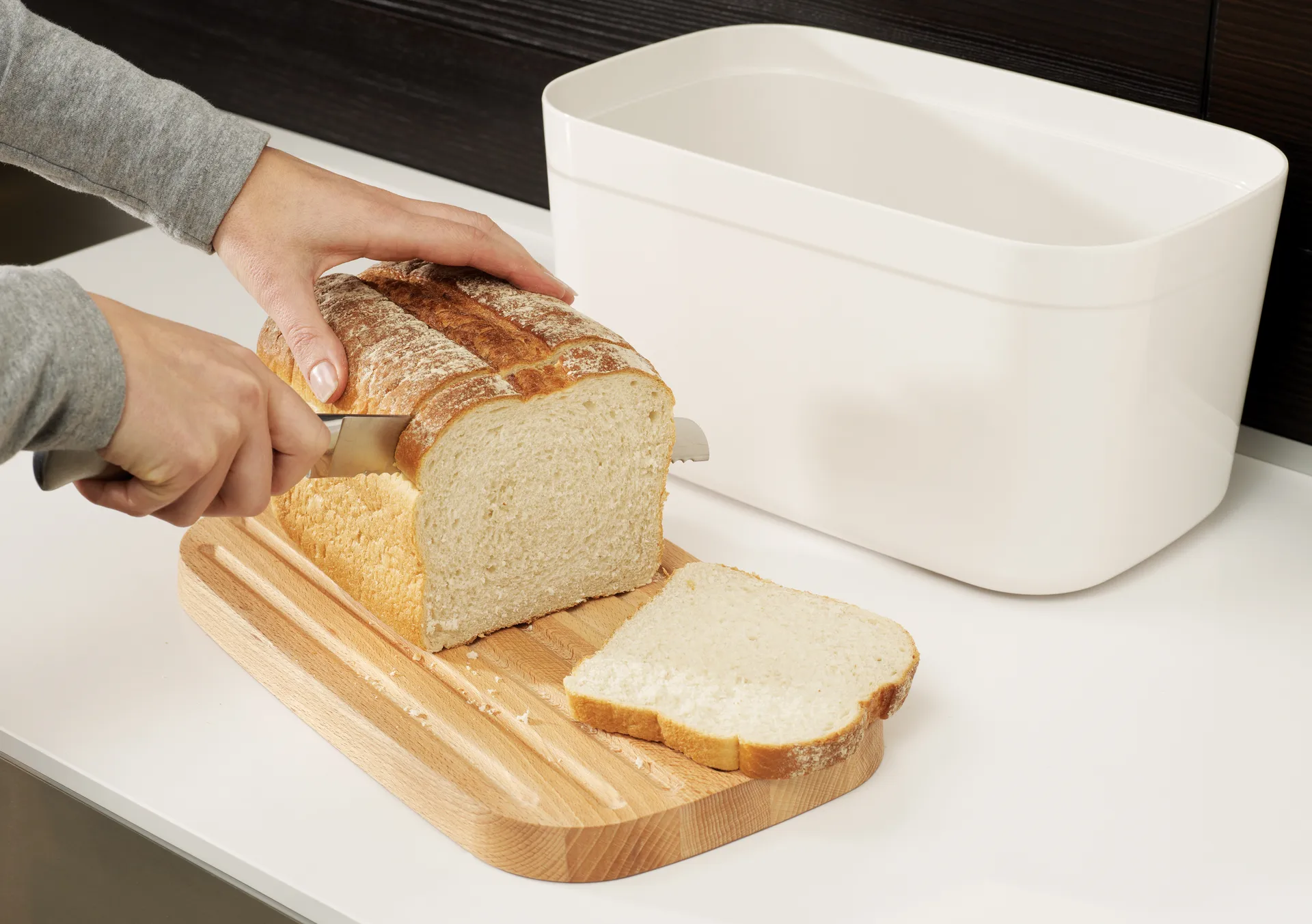 Joseph Joseph Cesto de Pão com Tábua de Corte, Branco Joseph Joseph