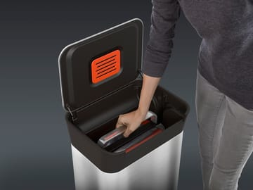 Joseph Joseph Titan trash compactor lixo com pedal 30 L - Aço inoxidável - Joseph Joseph