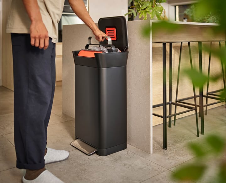 Joseph Joseph Titan trash compactor lixo com pedal 30 L, Preto carbono Joseph Joseph