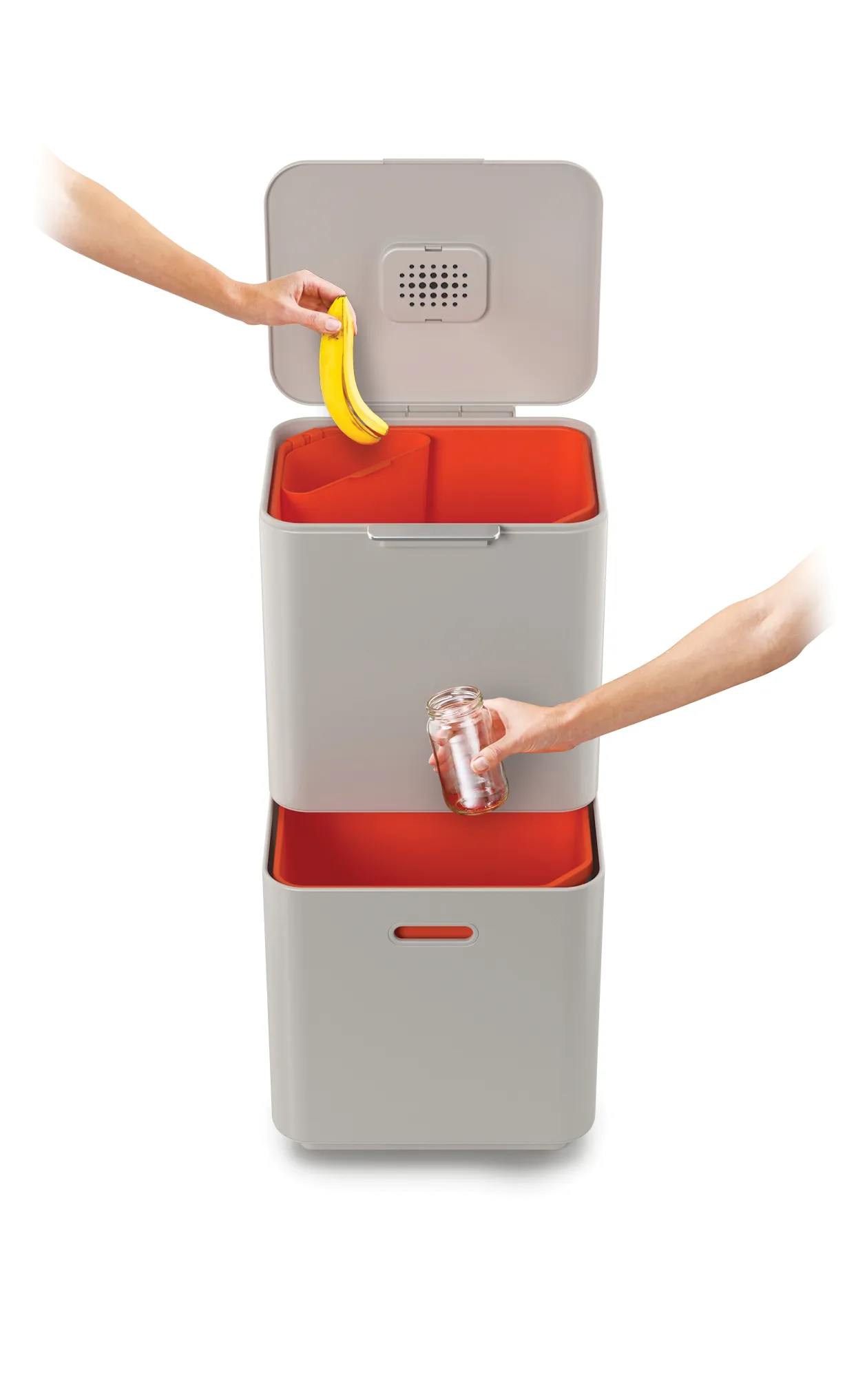 Joseph Joseph Totem Max caixote de lixo 60 L, Pedra Joseph Joseph